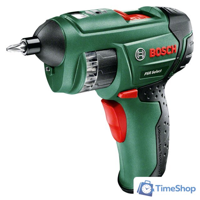 Винтоверт Bosch PSR Select 0603977021 (с АКБ, набор оснастки) - Изображение №1 — Интернет-магазин Time-Shop
