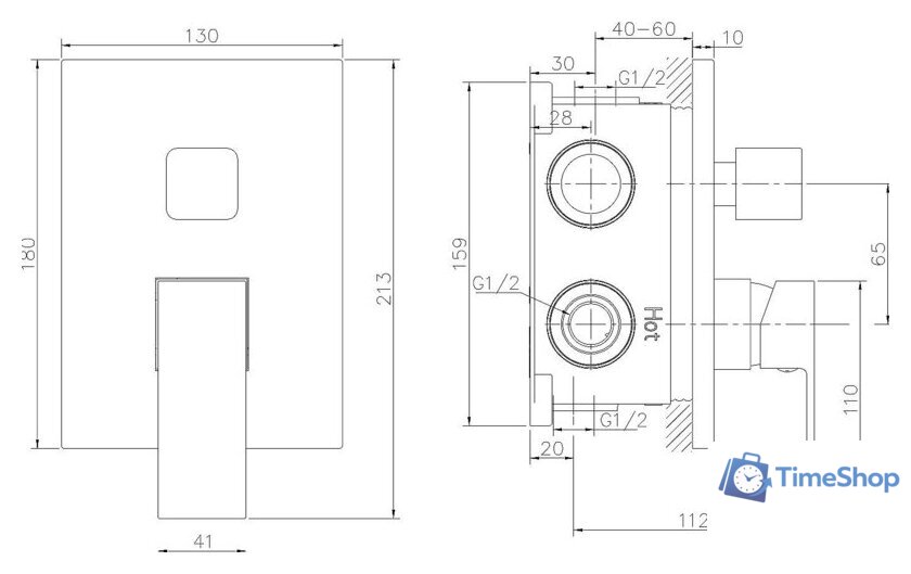 Смеситель Lauter Trim 21CK189C-516-3 - Изображение №2 — Интернет-магазин Time-Shop