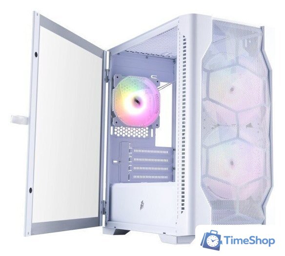 Корпус 1stPlayer D4-M ARGB (белый) - Изображение №2 — Интернет-магазин Time-Shop