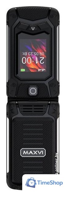 Кнопочный телефон Maxvi E10 (черный) - Изображение №2 — Интернет-магазин Time-Shop