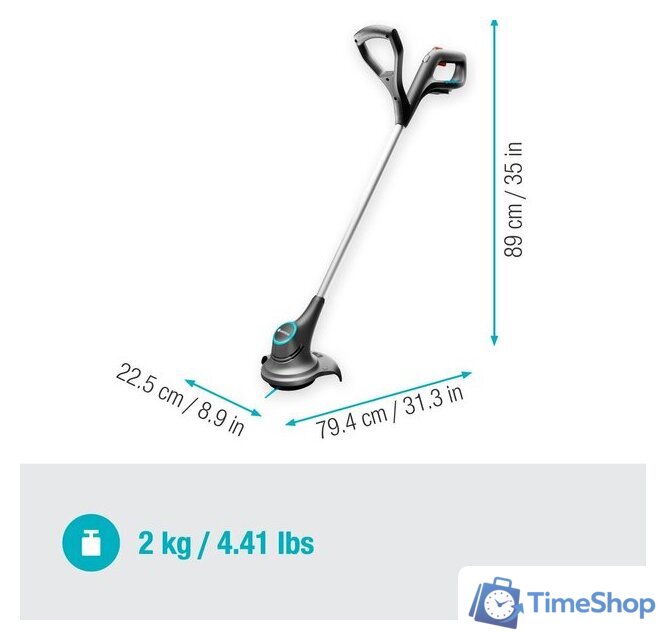 Триммер Gardena Smallcut 23/18V P4A Solo (без АКБ) - Изображение №2 — Интернет-магазин Time-Shop