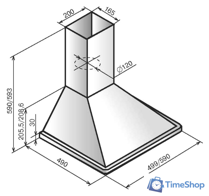 Кухонная вытяжка Elikor Оптима 60П-400-К3Л (медный антик) - Изображение №2 — Интернет-магазин Time-Shop