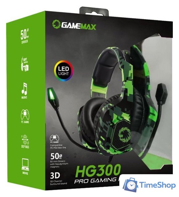 Наушники GameMax HG300 - Изображение №3 — Интернет-магазин Time-Shop