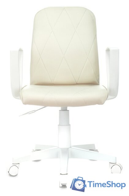 Офисное кресло Бюрократ CH-W327 (слоновая кость OR-10/белый) - Изображение №2 — Интернет-магазин Time-Shop