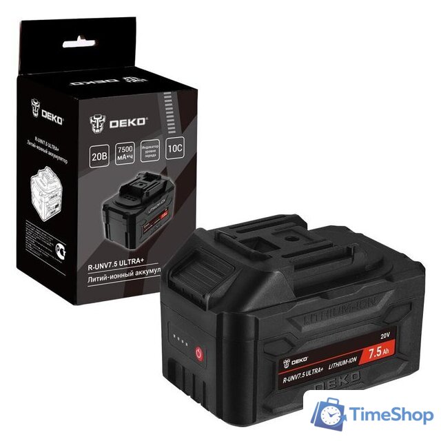 Аккумулятор Deko R-UNV7.5 ULTRA+ 083-1020 (20В/7.5 Ач) - Изображение №1 — Интернет-магазин Time-Shop