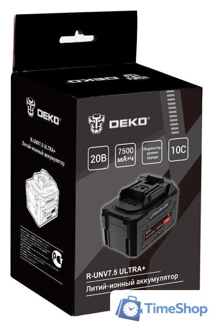 Аккумулятор Deko R-UNV7.5 ULTRA+ 083-1020 (20В/7.5 Ач) - Изображение №6 — Интернет-магазин Time-Shop