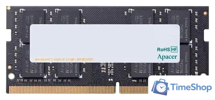 Оперативная память Apacer AS32GGB26CRBBGH 32ГБ DDR4 SODIMM 2666 МГц ES.32G2V.PRI - Изображение №1 — Интернет-магазин Time-Shop