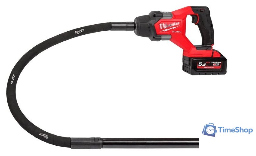 Вибратор глубинный Milwaukee M18 FUEL M18FCVN12-551 4933479597 (с 1-им АКБ) - Изображение №2 — Интернет-магазин Time-Shop