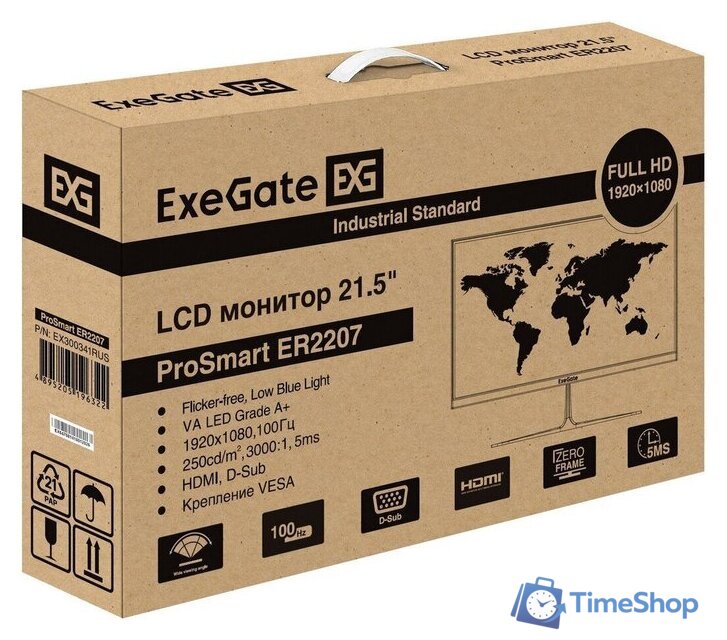 Монитор ExeGate ProSmart ER2207 EX300341RUS - Изображение №9 — Интернет-магазин Time-Shop