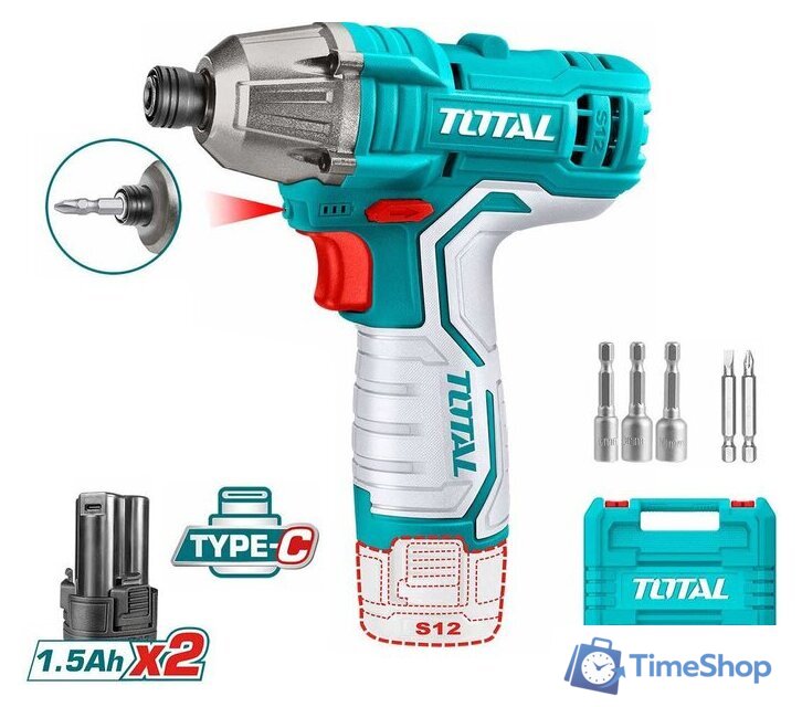 Винтоверт Total TIRLI12015 (с 2-мя АКБ, кейс) - Изображение №1 — Интернет-магазин Time-Shop