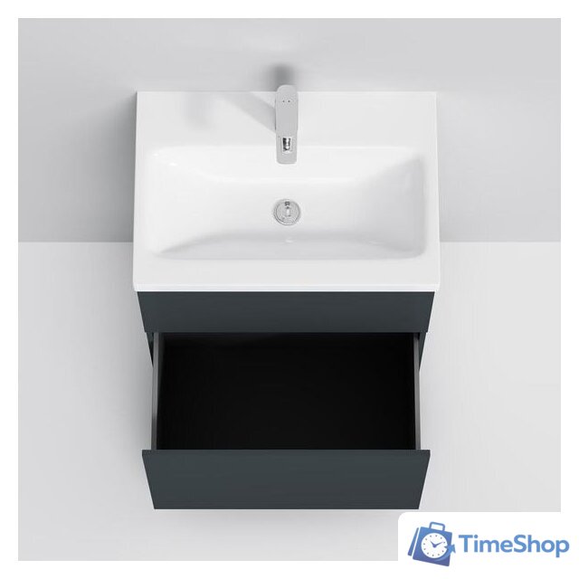  AM.PM Тумба под умывальник Gem 60 M90FSX06022GM32 (2 ящика, графит) - Изображение №4 — Интернет-магазин Time-Shop