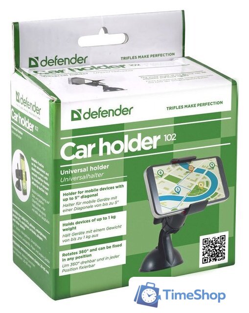 Держатель для смартфона Defender Car Holder 102 [29102] - Изображение №4 — Интернет-магазин Time-Shop