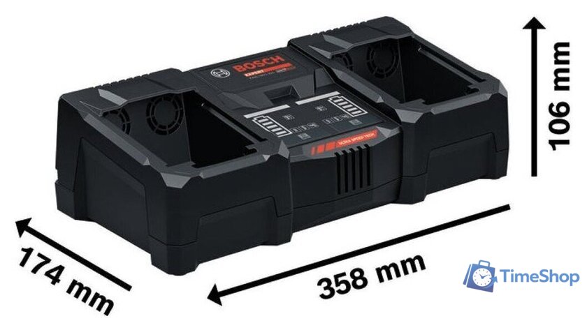Зарядное устройство Bosch EXAL18V2-320 1600A02YG5 (18В + кейс) - Изображение №2 — Интернет-магазин Time-Shop