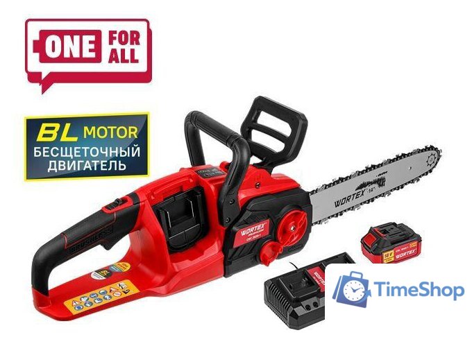 Аккумуляторная пила Wortex CEC 3536-1 1333454 (с 2-мя АКБ) - Изображение №1 — Интернет-магазин Time-Shop