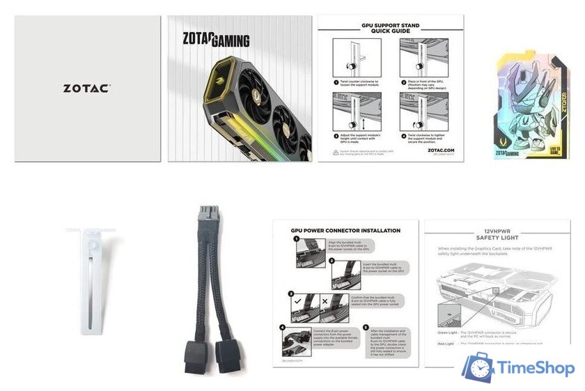 Видеокарта ZOTAC Gaming GeForce RTX 5070 AMP White Edition ZT-B50700FQ-10P - Изображение №6 — Интернет-магазин Time-Shop