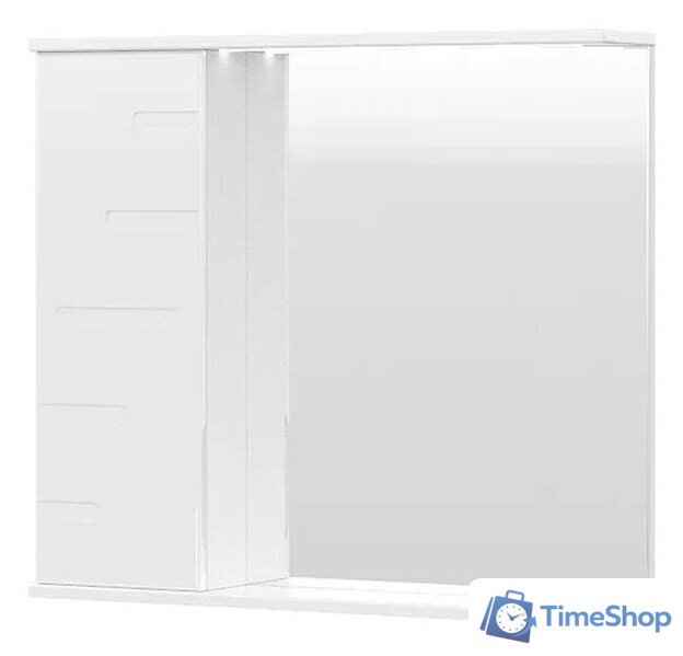  Volna Шкаф с зеркалом Joli 80 L (белый) - Изображение №1 — Интернет-магазин Time-Shop
