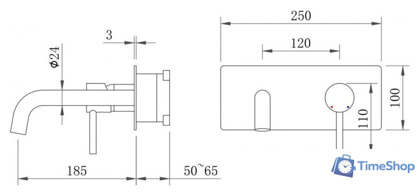 Смеситель Berges Wasserhaus Ventas R 076015 - Изображение №9 — Интернет-магазин Time-Shop