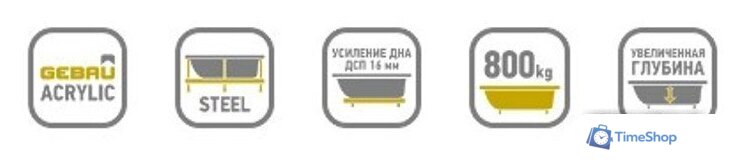 Ванна Alex Baitler Garda 170х75 - Изображение №6 — Интернет-магазин Time-Shop