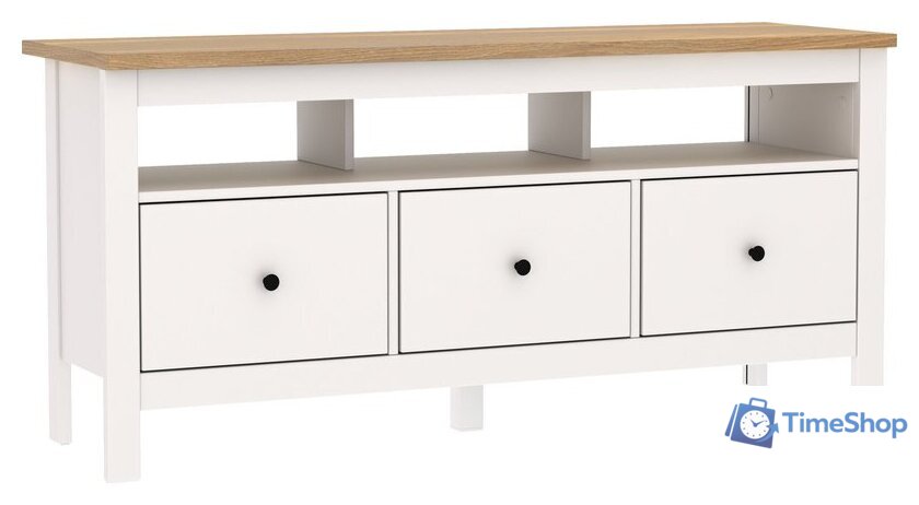 Тумба Mio Tesoro Сага 3 ящика 2.08.03.090.14 (белый/ясень) - Изображение №1 — Интернет-магазин Time-Shop