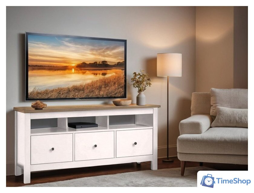 Тумба Mio Tesoro Сага 3 ящика 2.08.03.090.14 (белый/ясень) - Изображение №4 — Интернет-магазин Time-Shop