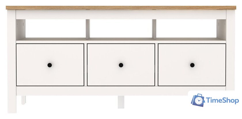 Тумба Mio Tesoro Сага 3 ящика 2.08.03.090.14 (белый/ясень) - Изображение №3 — Интернет-магазин Time-Shop