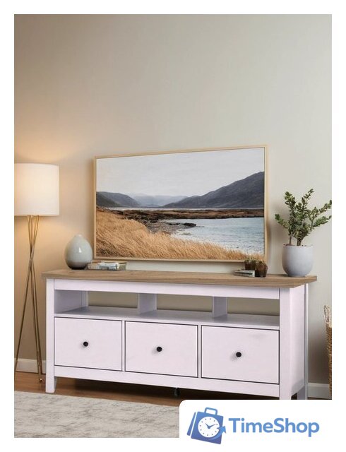 Тумба Mio Tesoro Сага 3 ящика 2.08.03.090.14 (белый/ясень) - Изображение №5 — Интернет-магазин Time-Shop