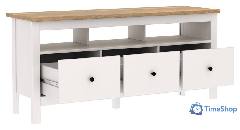 Тумба Mio Tesoro Сага 3 ящика 2.08.03.090.14 (белый/ясень) - Изображение №2 — Интернет-магазин Time-Shop