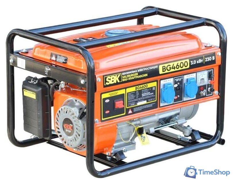 Бензиновый генератор SBK BG4600 - Изображение №1 — Интернет-магазин Time-Shop