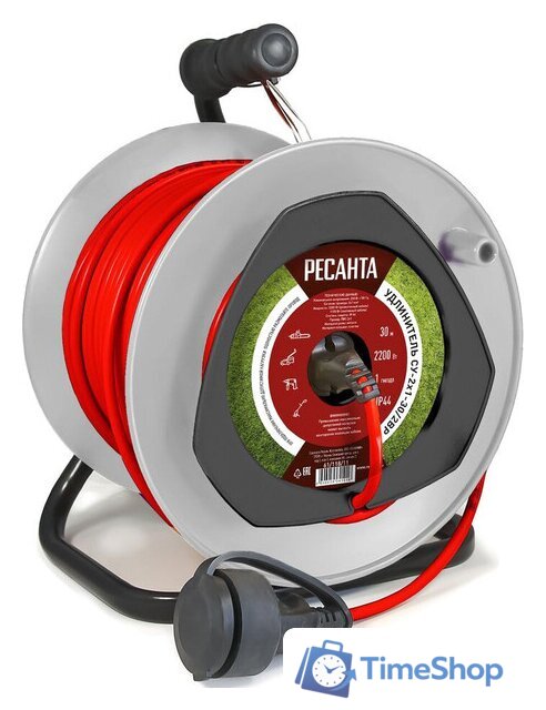 Удлинитель на катушке Ресанта СУ-2x1-30/2ВР - Изображение №1 — Интернет-магазин Time-Shop
