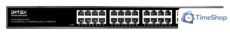 Неуправляемый коммутатор DPTEK DK100-24FP2G2S - Изображение №1 — Интернет-магазин Time-Shop