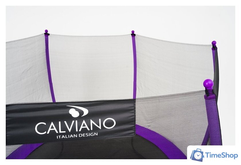 Батут Calviano Outside Master Purple 312 см - 10ft (внешняя сетка, с лестницей) - Изображение №6 — Интернет-магазин Time-Shop