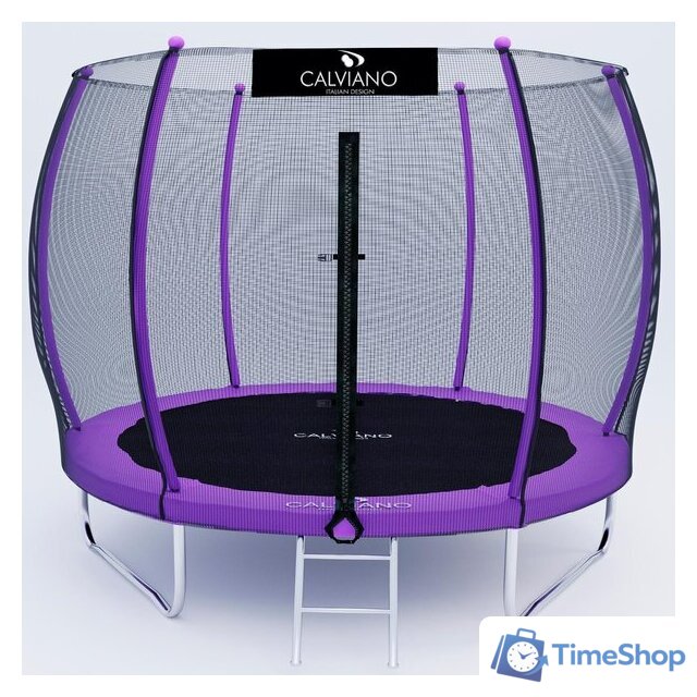 Батут Calviano Outside Master Purple 312 см - 10ft (внешняя сетка, с лестницей) - Изображение №1 — Интернет-магазин Time-Shop