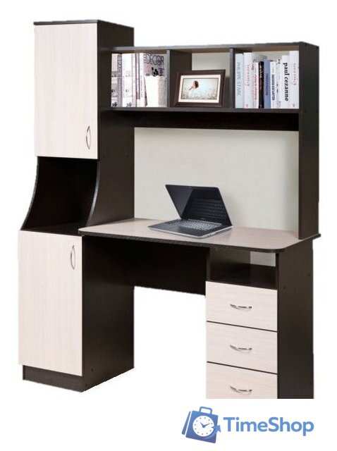 Стол Мебель-класс Партнер Левый (венге/ясень шимо светлый) - Изображение №1 — Интернет-магазин Time-Shop