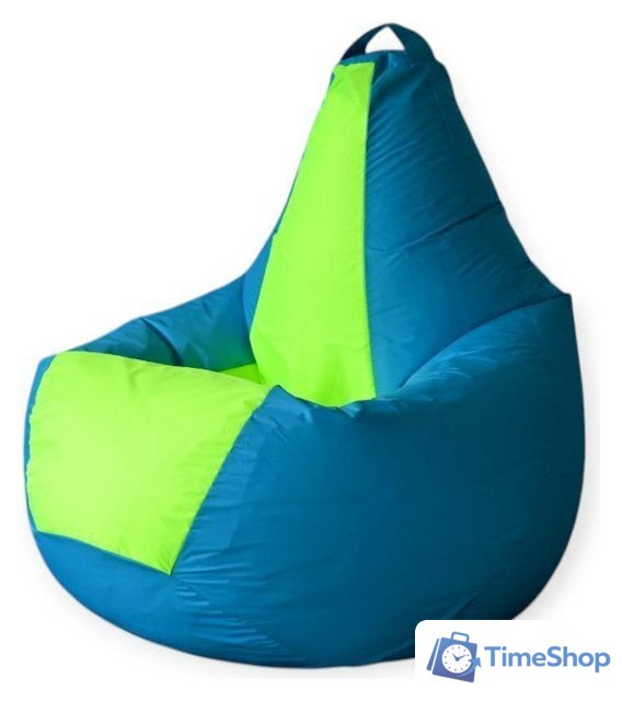 Кресло-мешок Mio Tesoro Груша Kombo XXL GF-130x85-NN (небесный/неон) - Изображение №1 — Интернет-магазин Time-Shop