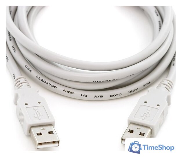 Кабель 5bites USB Type-A - USB Type-A UC5009-010C (1 м, серый) - Изображение №1 — Интернет-магазин Time-Shop