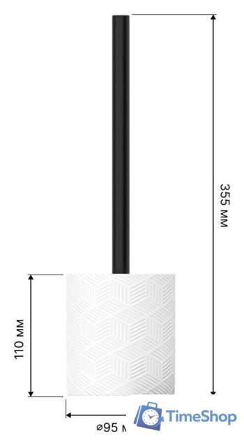 Аксессуары для ванной и туалета FORA Delicate White (4 предмета) - Изображение №7 — Интернет-магазин Time-Shop