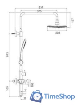 Душевая система  Gerhans K19015 - Изображение №2 — Интернет-магазин Time-Shop