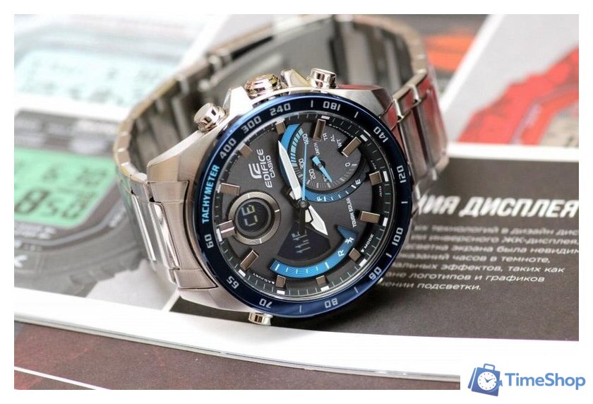 Наручные часы Casio Edifice ECB-900DB-1B - Изображение №6 — Интернет-магазин Time-Shop