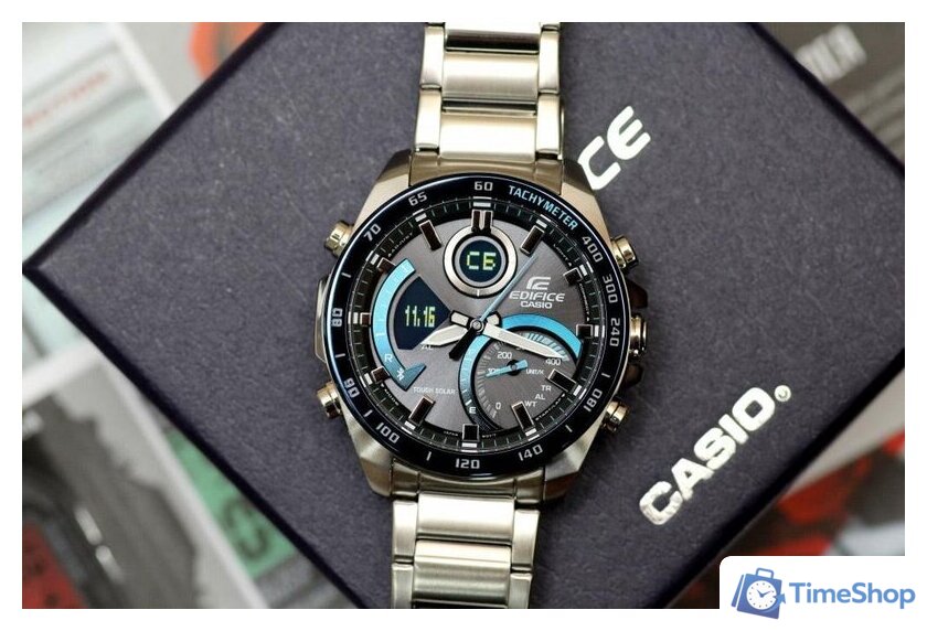 Наручные часы Casio Edifice ECB-900DB-1B - Изображение №7 — Интернет-магазин Time-Shop