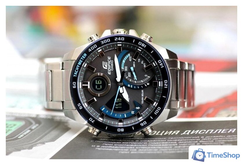 Наручные часы Casio Edifice ECB-900DB-1B - Изображение №5 — Интернет-магазин Time-Shop