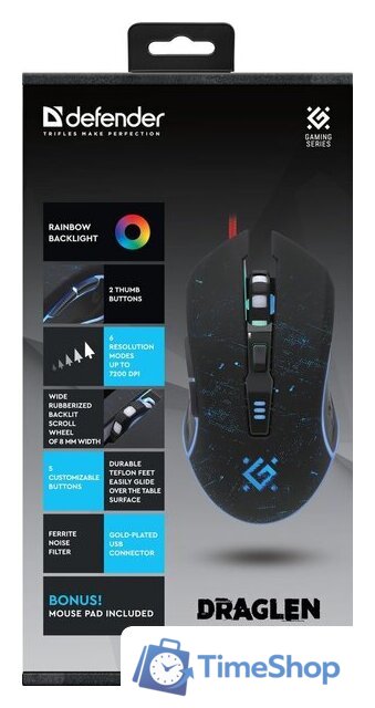 Игровая мышь Defender Draglen GM-907 - Изображение №5 — Интернет-магазин Time-Shop