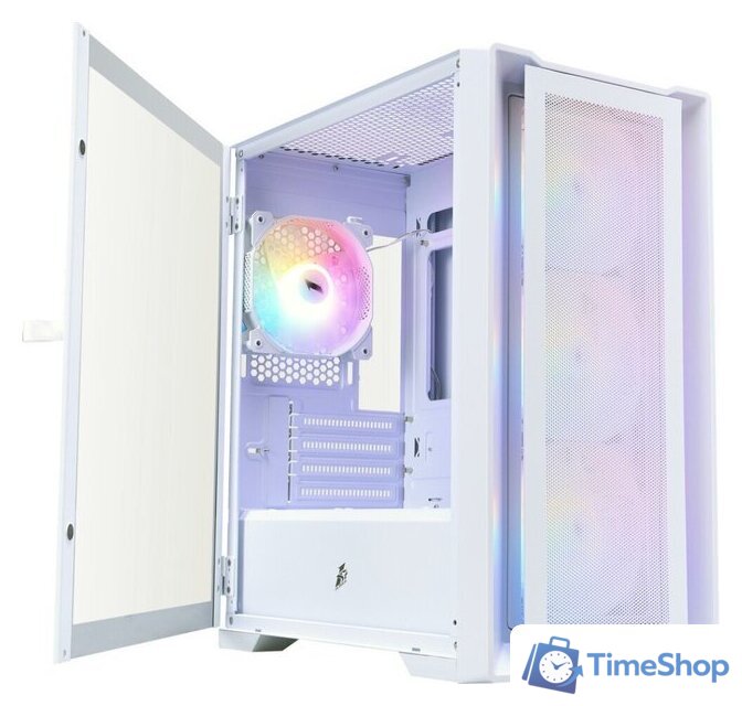 Корпус 1stPlayer TRILOBITE T4 MESH FRGB (белый) - Изображение №2 — Интернет-магазин Time-Shop