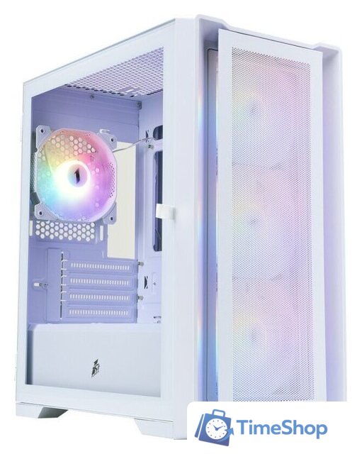 Корпус 1stPlayer TRILOBITE T4 MESH FRGB (белый) - Изображение №1 — Интернет-магазин Time-Shop