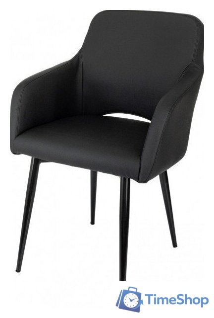 Офисный стул Бюрократ CH-380F (черный, экокожа) - Изображение №3 — Интернет-магазин Time-Shop