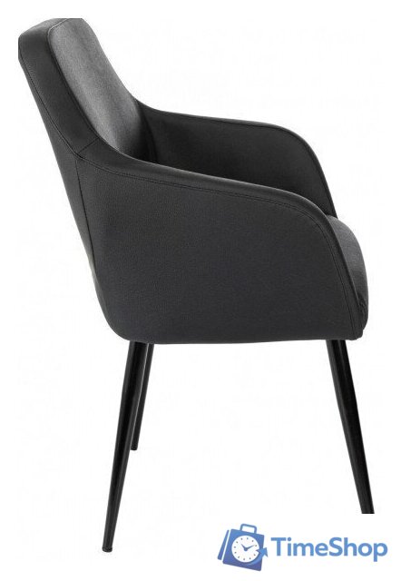 Офисный стул Бюрократ CH-380F (черный, экокожа) - Изображение №4 — Интернет-магазин Time-Shop