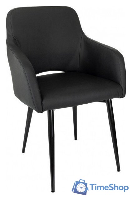 Офисный стул Бюрократ CH-380F (черный, экокожа) - Изображение №1 — Интернет-магазин Time-Shop