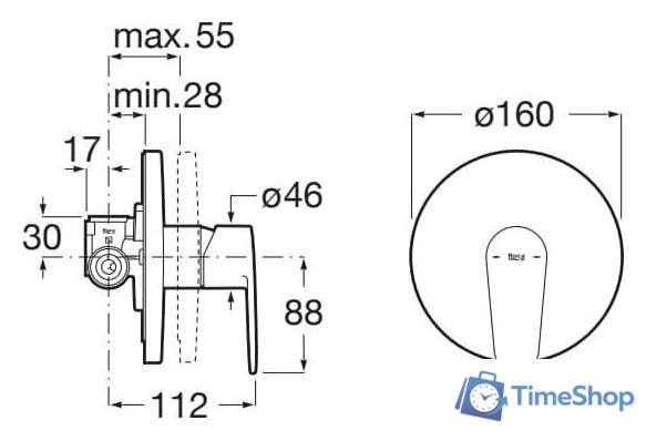 Смеситель Roca Victoria Plus Chrom A5A224Fc00 - Изображение №2 — Интернет-магазин Time-Shop
