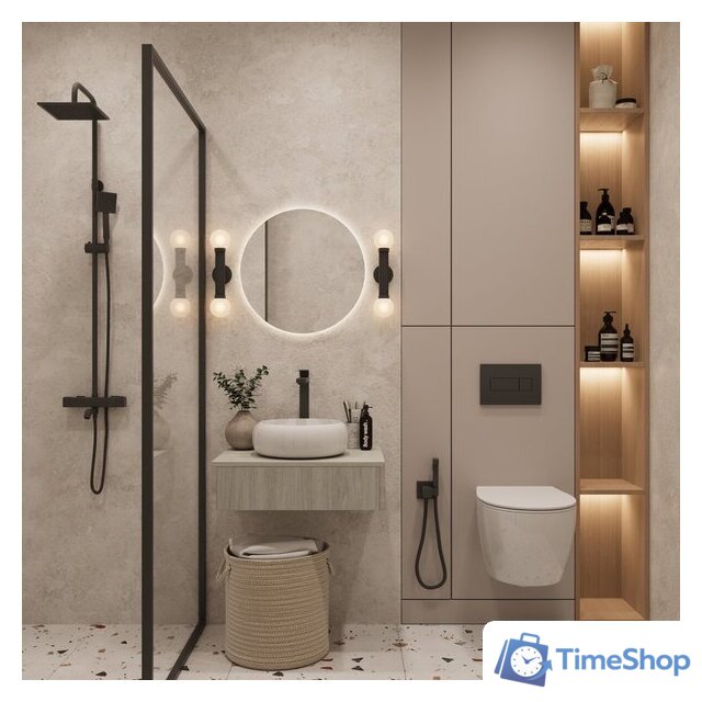  ЗОВ Тумба под умывальник Токио Премиум 60 TP60ELSPTOC2 (вяз либерти серебряный) - Изображение №5 — Интернет-магазин Time-Shop