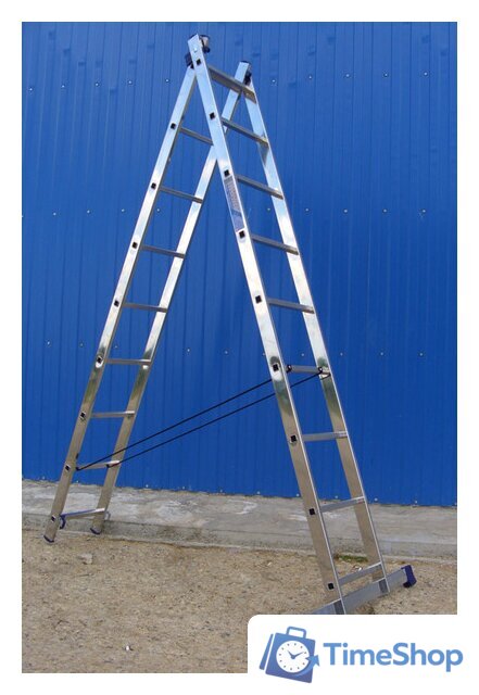 Лестница-стремянка Алюмет двухсекционная универсальная 5210 2x10 - Изображение №4 — Интернет-магазин Time-Shop