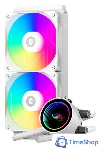 Система жидкостного охлаждения для процессора PCCooler DA240 ARGB (белый) - Изображение №1 — Интернет-магазин Time-Shop
